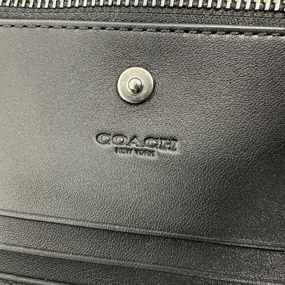 Coach Slim Bifold Card Wallet Signature Canvas leather F78673 - Picture 9 of 9